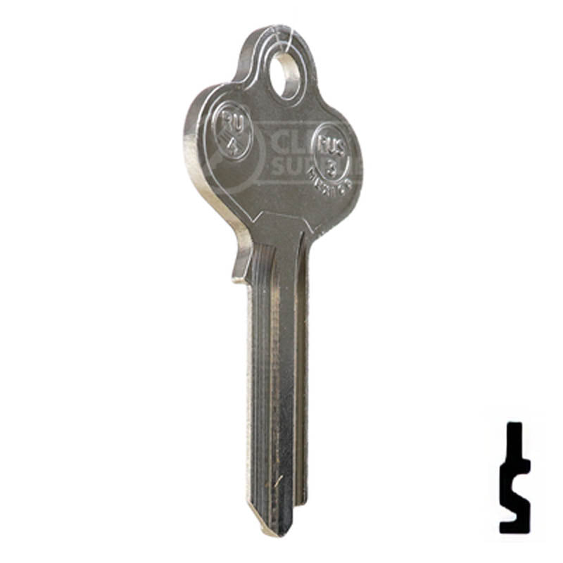 Uncut Key Blank | Corbin Russwin | RU4, 1011P — CLK Supplies