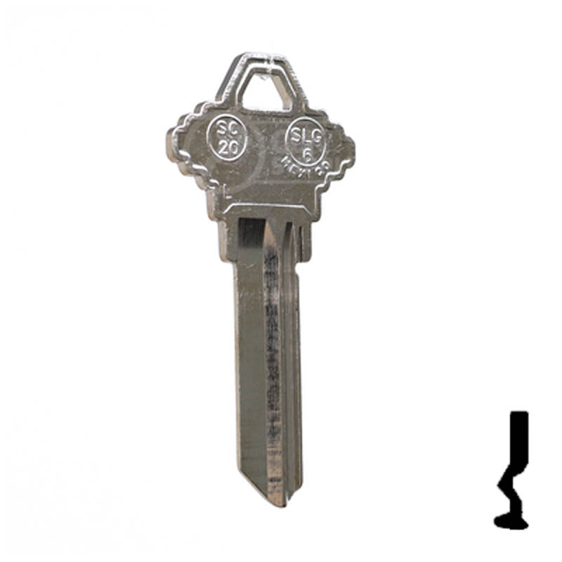 Uncut Key Blank | Schlage | SC20, A1145L — CLK Supplies