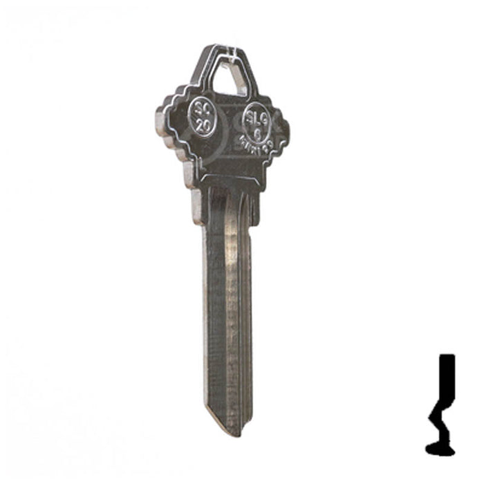 Kaba Ilco A1145L-SC20 Schlage Compatible Key Blank – Brass, Commercial 6-Pin – Pack Of 10