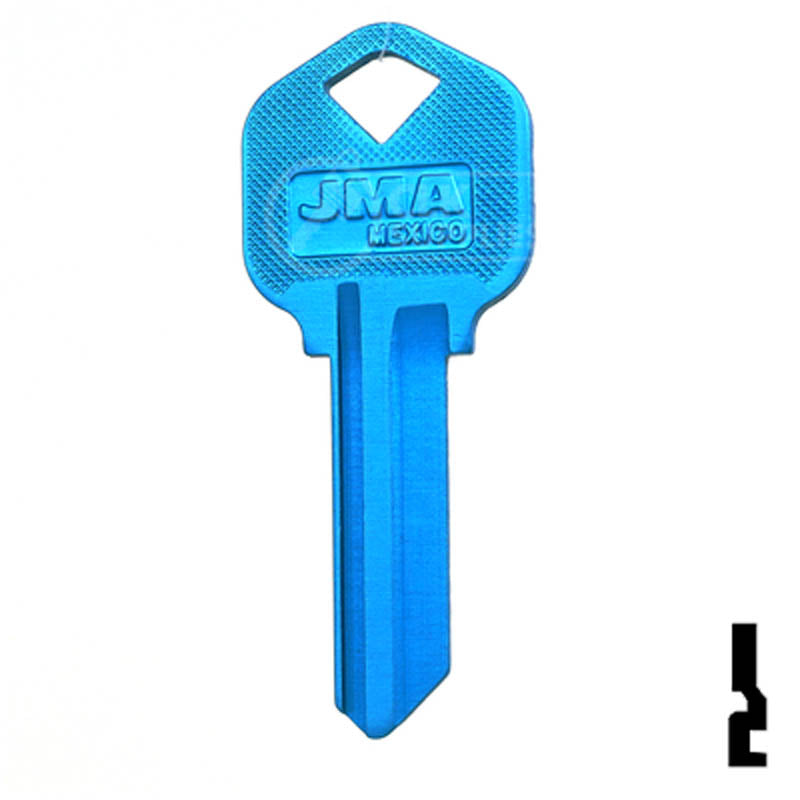 VIN'S×Blue. ハングルーズ・キーフック Uncut Aluminum Key Blank | Kwikset KW1 | Blue — CLK Supplies