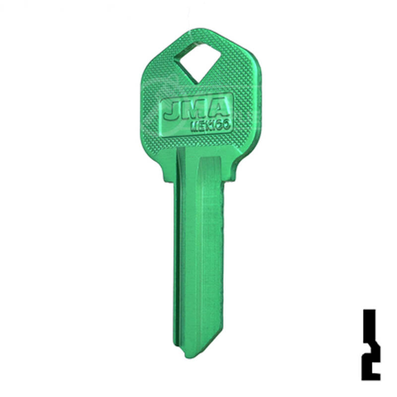 アパルトモンL'Appartement Print Key Case グリーン Uncut Aluminum Key Blank | Kwikset KW1 | Green — CLK Supplies