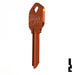 Uncut Aluminum Key Blank | Kwikset KW1 | Orange Residential-Commercial Key JMA USA