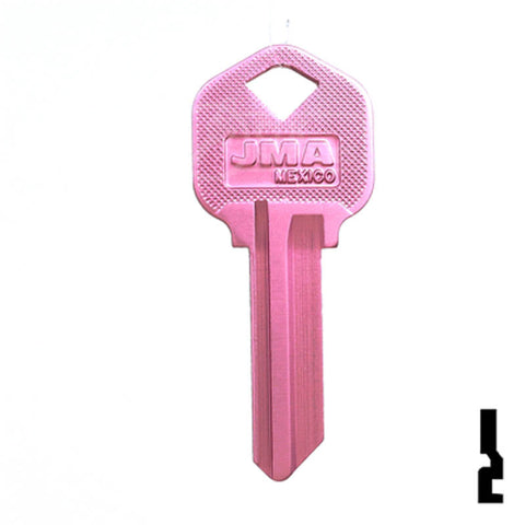 Uncut Aluminum Key Blank | Kwikset KW1 | Pink