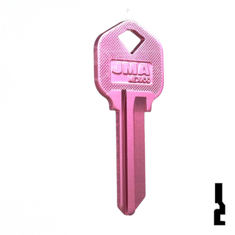 Uncut Aluminum Key Blank | Kwikset KW1 | Pink — CLK Supplies