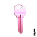Uncut Aluminum Key Blank | Kwikset KW1 | Pink Residential-Commercial Key JMA USA