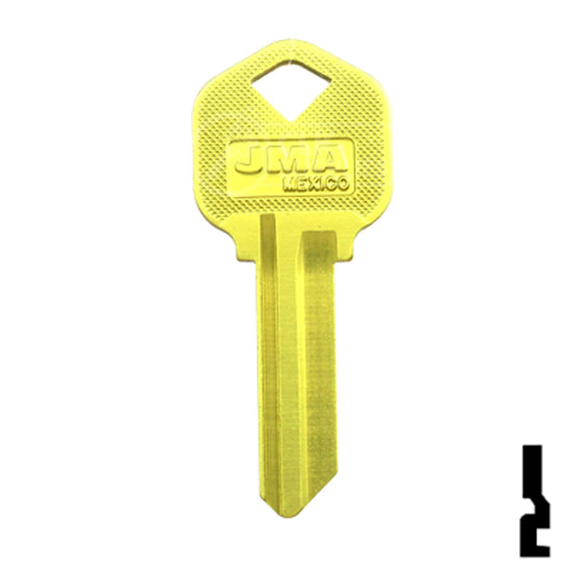Uncut Aluminum Key Blank | Kwikset KW1 | Yellow — CLK Supplies