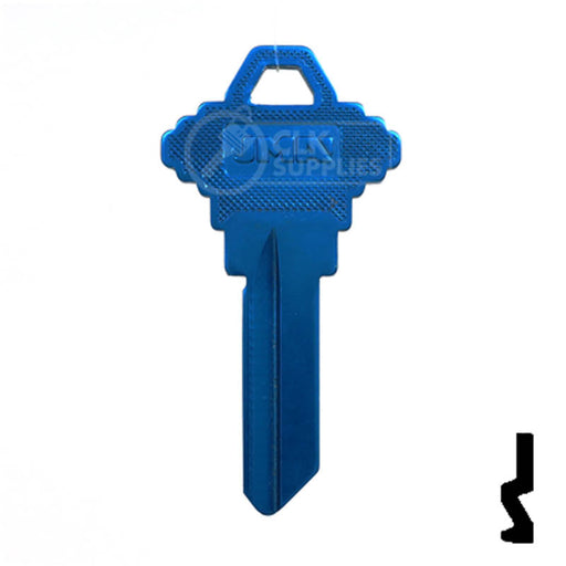 Uncut Aluminum Key Blank | Schlage SC1 | Blue Residential-Commercial Key JMA USA
