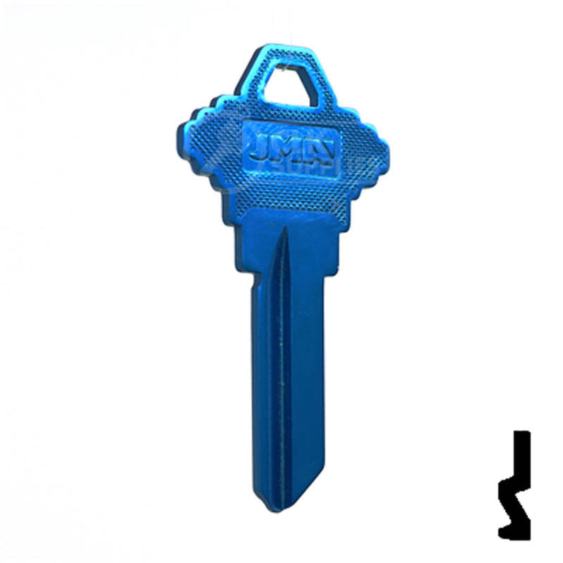 Solid Blue Sc1 Key Uncut Aluminum Key Blank | Schlage SC1 | Blue