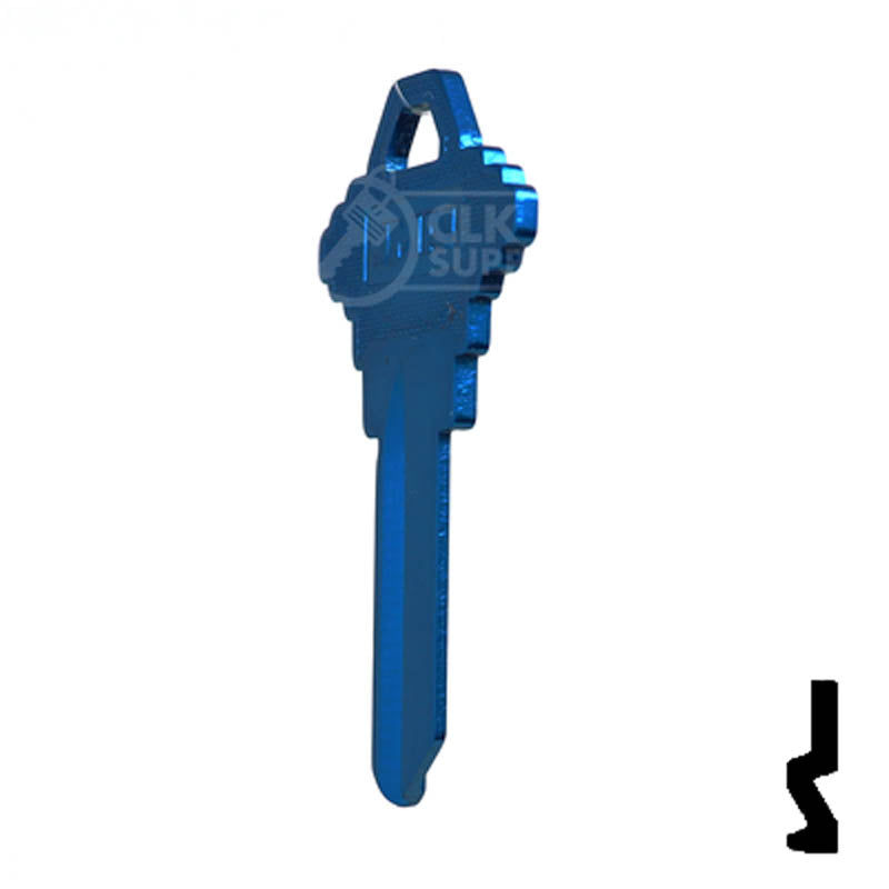 【keykey 様】専用・青12g × 30個【リクエスト特割特価】 Uncut Aluminum Key Blank | Schlage SC1 | Blue — CLK Supplies
