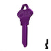 Uncut Aluminum Key Blank | Schlage SC1 | Lilac Residential-Commercial Key JMA USA