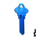 Uncut Aluminum Key Blank | Schlage SC1 | Navy Blue Residential-Commercial Key JMA USA