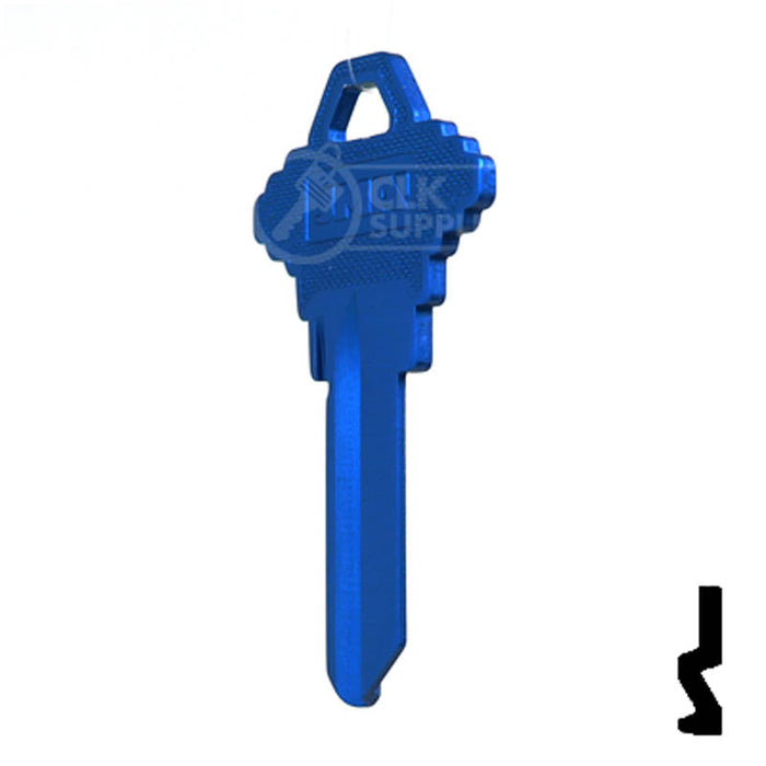 Uncut Aluminum Key Blank | Schlage SC1 | Navy Blue Residential-Commercial Key JMA USA
