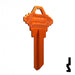 Uncut Aluminum Key Blank | Schlage SC1 | Orange Residential-Commercial Key JMA USA