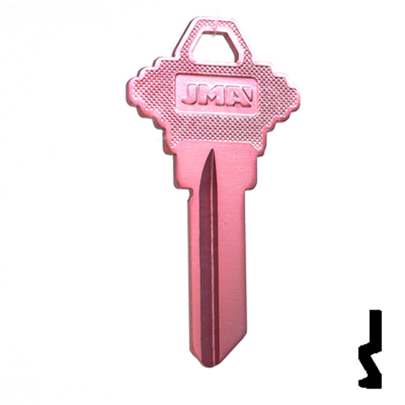 Uncut Aluminum Key Blank | Schlage SC1 | Pink — CLK Supplies