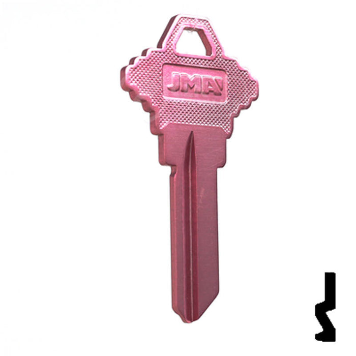 Uncut Key Pink Schlage Blank | SC1 | Aluminum