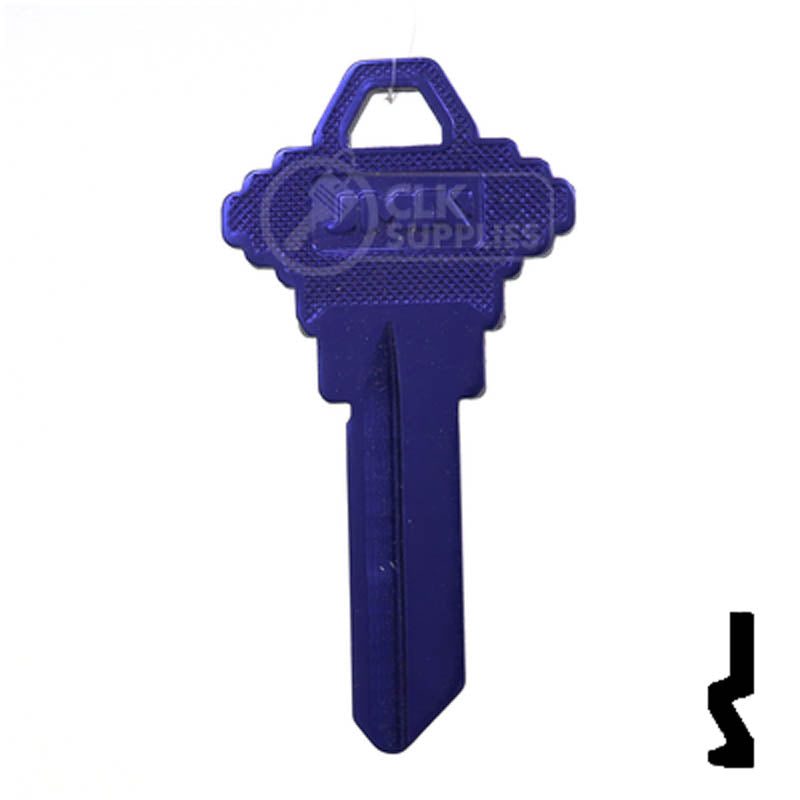 Uncut Aluminum Key Blank | Schlage SC1 | Purple — CLK Supplies
