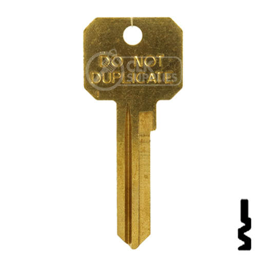 Uncut DND Key Blank | Corbin Russwin | CO88 Residential-Commercial Key Ilco