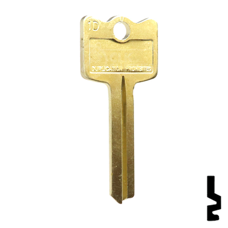 Uncut Key Blank | Arrow | CH1D Residential-Commercial Key Ilco