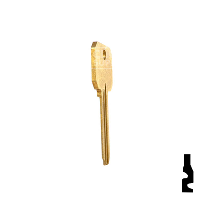 Uncut Key Blank | Arrow Keyway | DND-AR4-BR Residential-Commercial Key Ilco