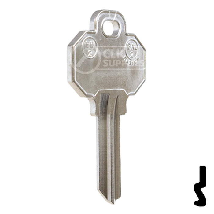 Uncut Key Blank | Baldwin | BW2-NP, 1510, BAL-2 Residential-Commercial Key JMA USA