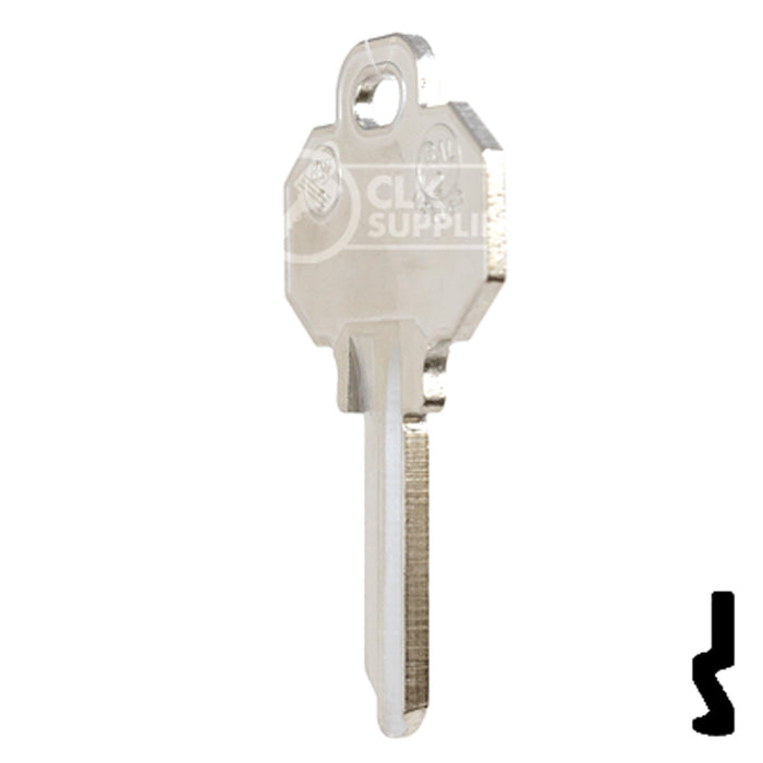 Uncut Key Blank | Baldwin | BW2-NP, 1510, BAL-2 Residential-Commercial Key JMA USA