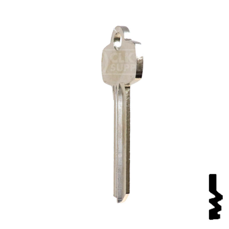 Uncut Key Blank | Best | A1114TB Residential-Commercial Key Ilco