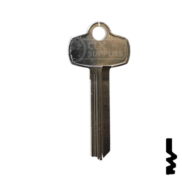 Uncut Key Blank | Best | A1114TB Residential-Commercial Key Ilco