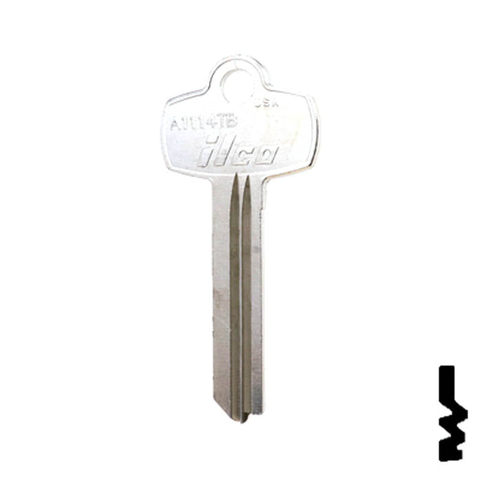 Uncut Key Blank | Best | A1114TB Residential-Commercial Key Ilco