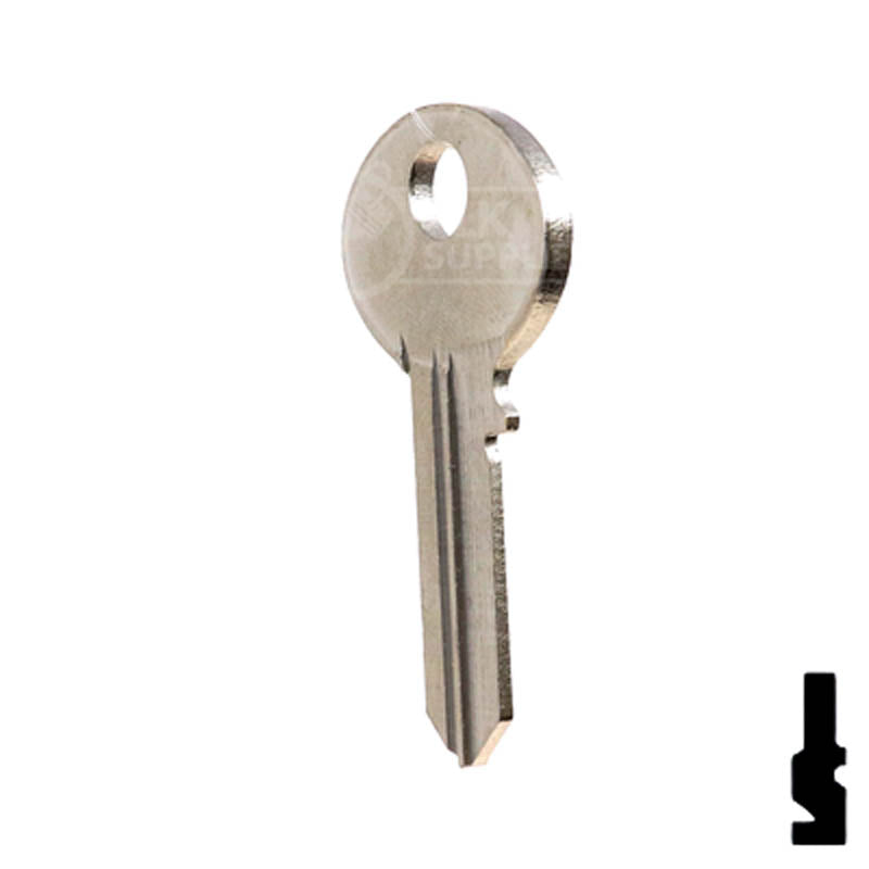 Uncut Key Blank | Corbin | 1003A Residential-Commercial Key Ilco