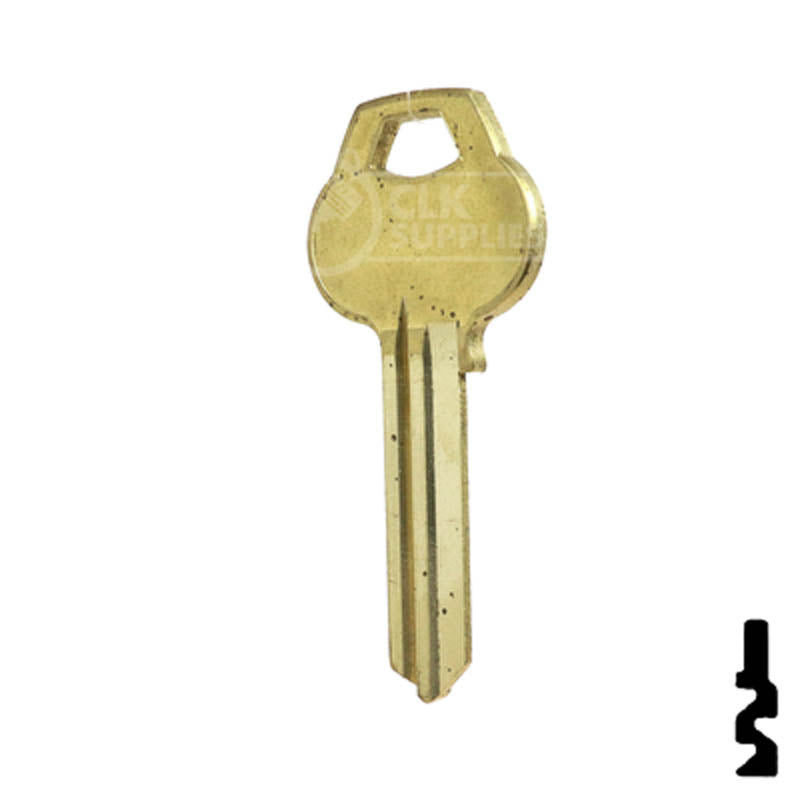 Uncut Key Blank | Corbin | A1001D2, CO108 Residential-Commercial Key Ilco