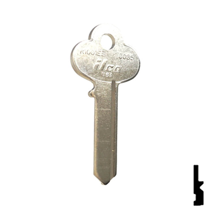 Uncut Key Blank | Corbin | R1001EE, CO35 Residential-Commercial Key Ilco