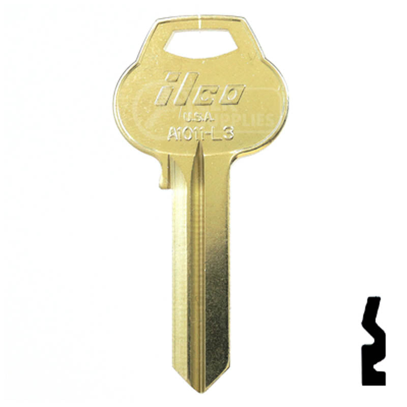 Uncut Key Blank | Corbin Russwin | A1011-L3 — CLK Supplies