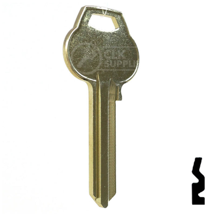 Uncut Key Blank | Corbin Russwin | A1011-L3 Residential-Commercial Key Ilco