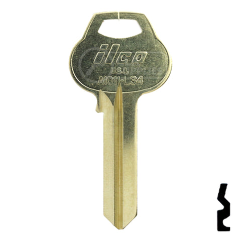 Uncut Key Blank | Corbin Russwin | A1011-L34 Residential-Commercial Key Ilco