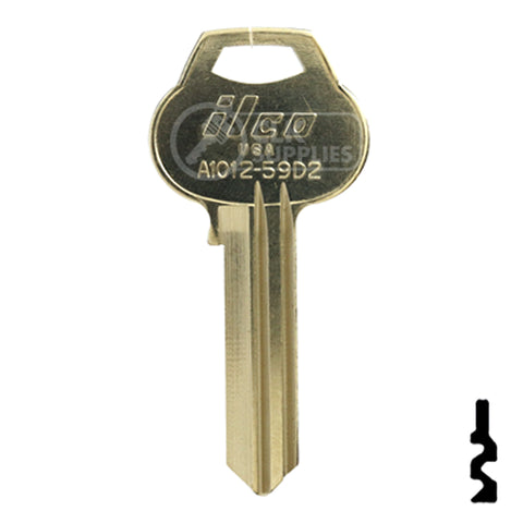 Uncut Key Blank | Corbin Russwin | A1012-59D2 Residential-Commercial Key Ilco
