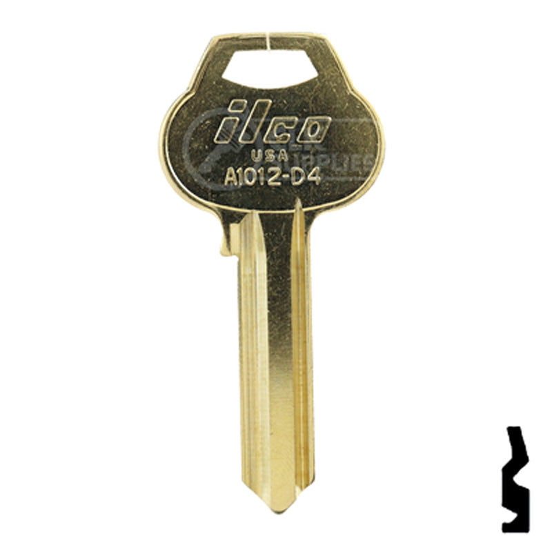 0374　IMPERIAL ALIBIS　RATIONALIZING U.S. Uncut Key Blank | Corbin Russwin | A1012-D4 — CLK Supplies