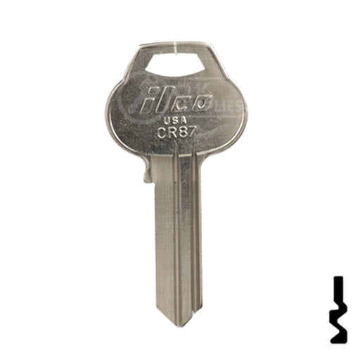 Uncut Key Blank | Corbin Russwin | CR87 Residential-Commercial Key Ilco