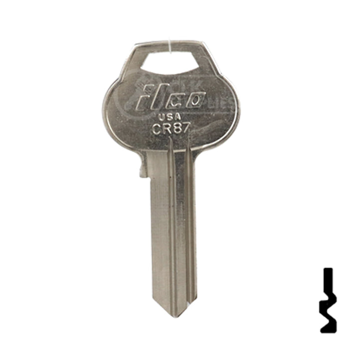 Uncut Key Blank | Corbin Russwin | CR87 Residential-Commercial Key Ilco