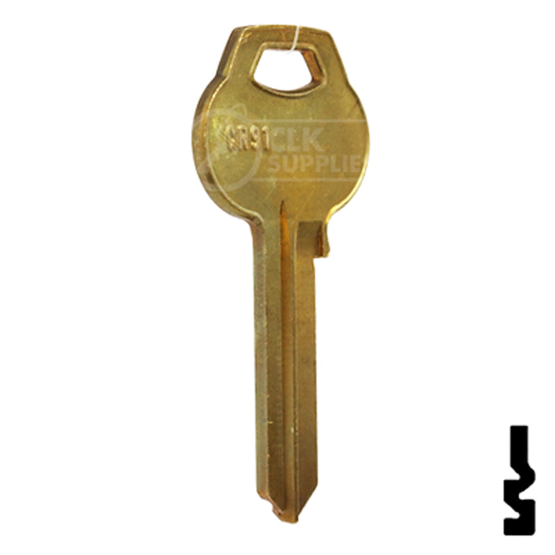 Uncut Key Blank | Corbin Russwin | CR91 Residential-Commercial Key Ilco