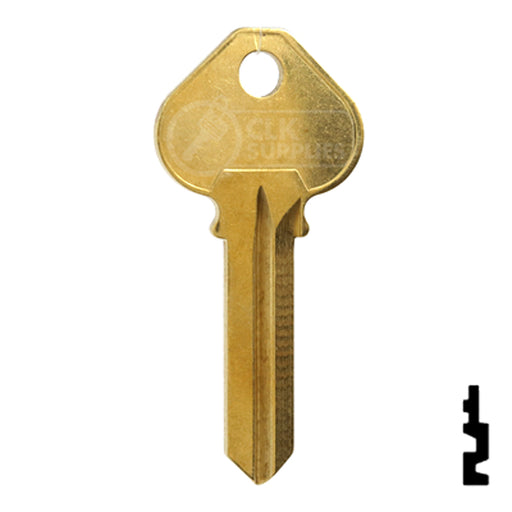 Uncut Key Blank | Corbin Russwin | RU46-BR, A1011D1 Residential-Commercial Key JMA USA