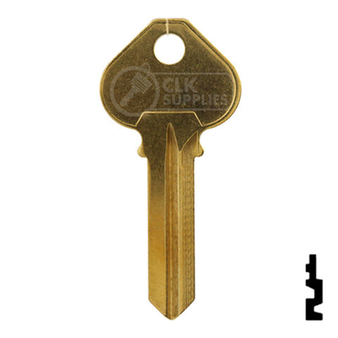 Uncut Key Blank | Corbin Russwin | RU46-BR, A1011D1 Residential-Commercial Key JMA USA