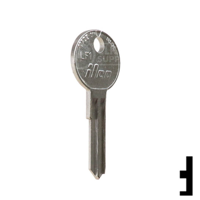 Uncut Key Blank | Cylinder| LF1 Residential-Commercial Key Ilco