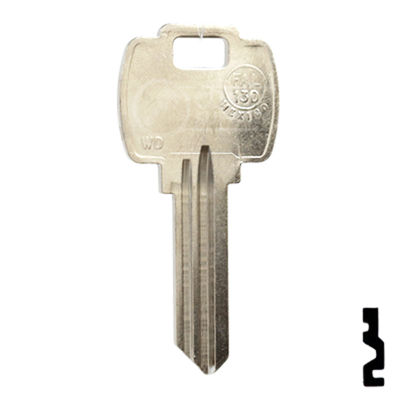 Uncut Key Blank | Falcon | FAL-13D, 1054WD — CLK Supplies