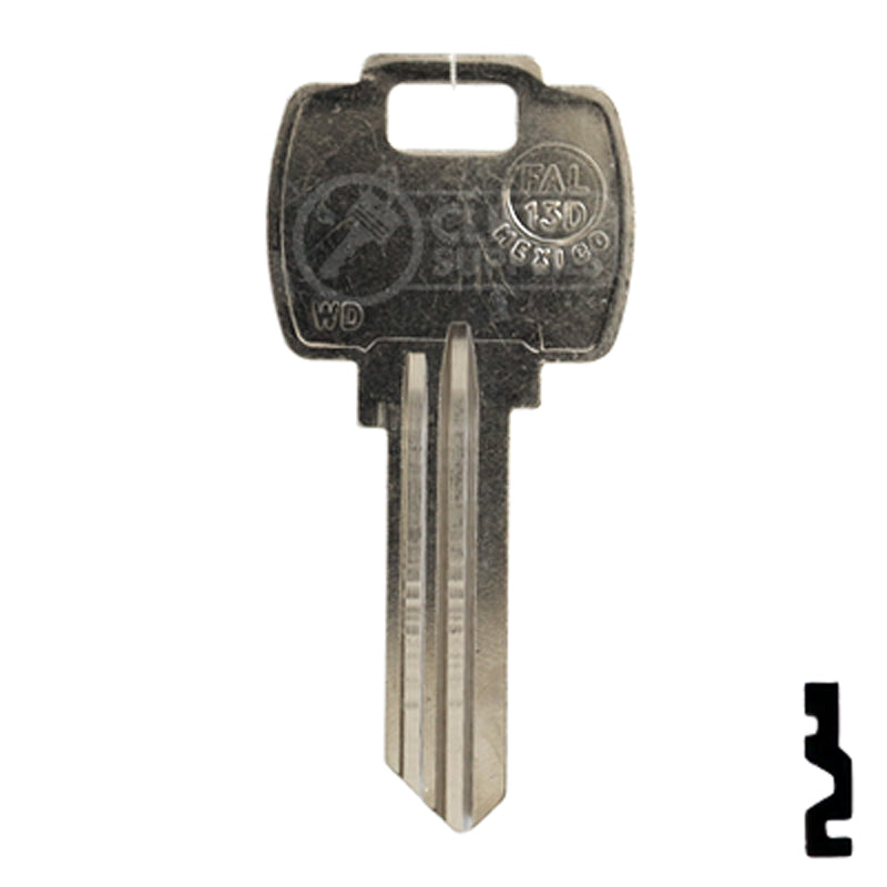 Uncut Key Blank | Falcon | FAL-13D, 1054WD — CLK Supplies