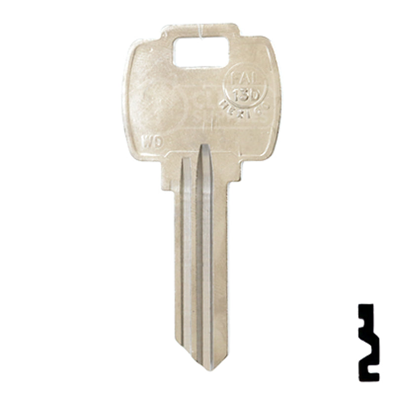 Uncut Key Blank | Falcon | FAL-13D, 1054WD — CLK Supplies