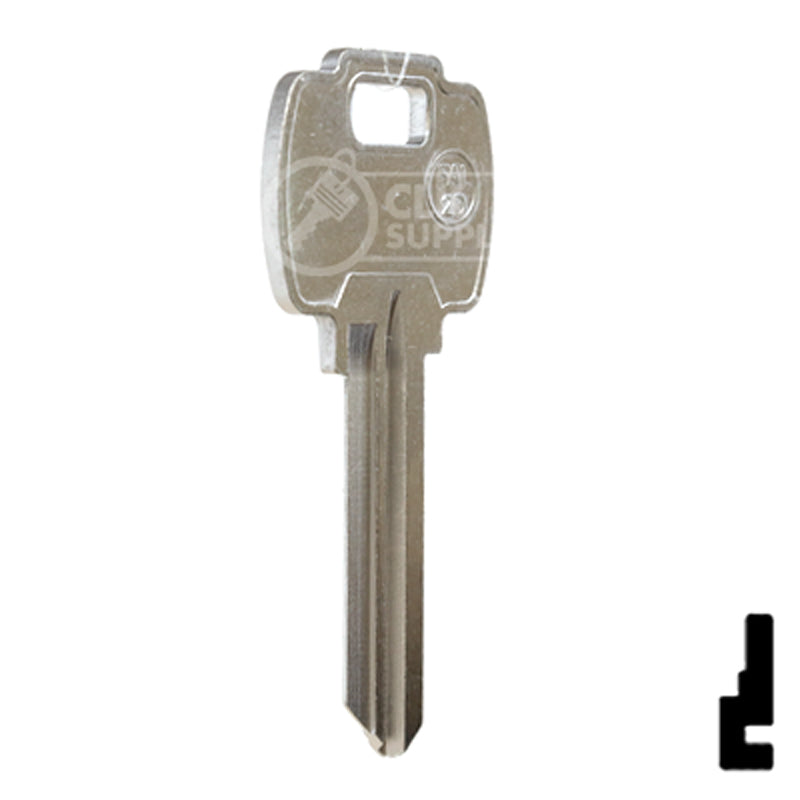 Uncut Key Blank | Falcon | FAL-2D — CLK Supplies