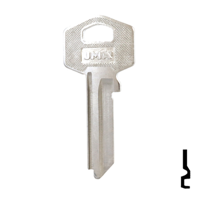 Uncut Key Blank | Harloc, Tesa | TE-7D, HR2 Residential-Commercial Key JMA USA