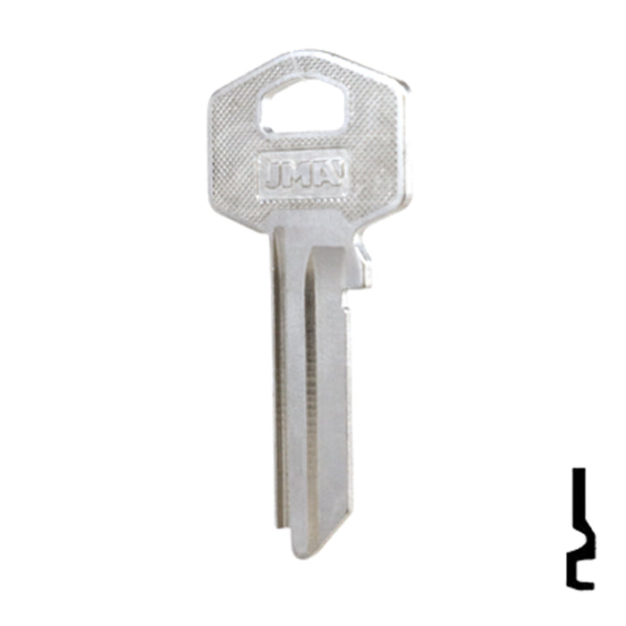 Uncut Key Blank | Harloc, Tesa | TE-7D, HR2 Residential-Commercial Key JMA USA