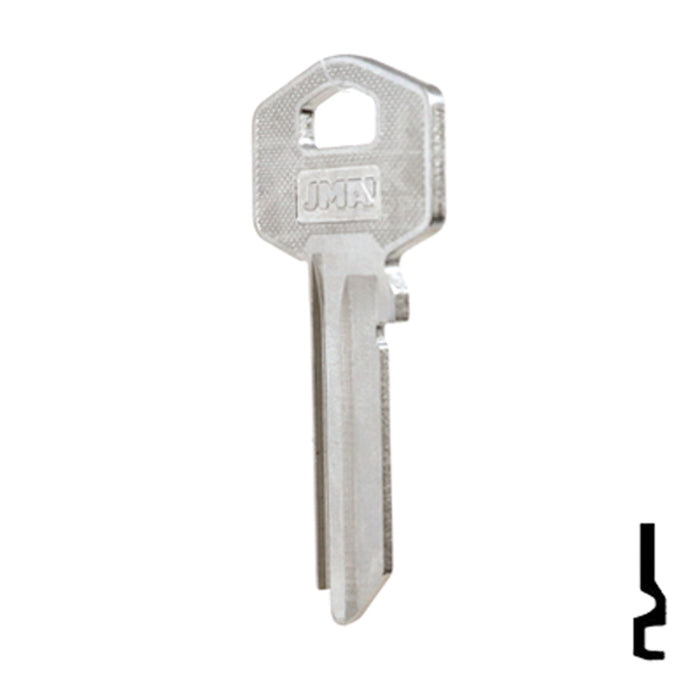 Uncut Key Blank | Harloc, Tesa | TE-7D, HR2 Residential-Commercial Key JMA USA