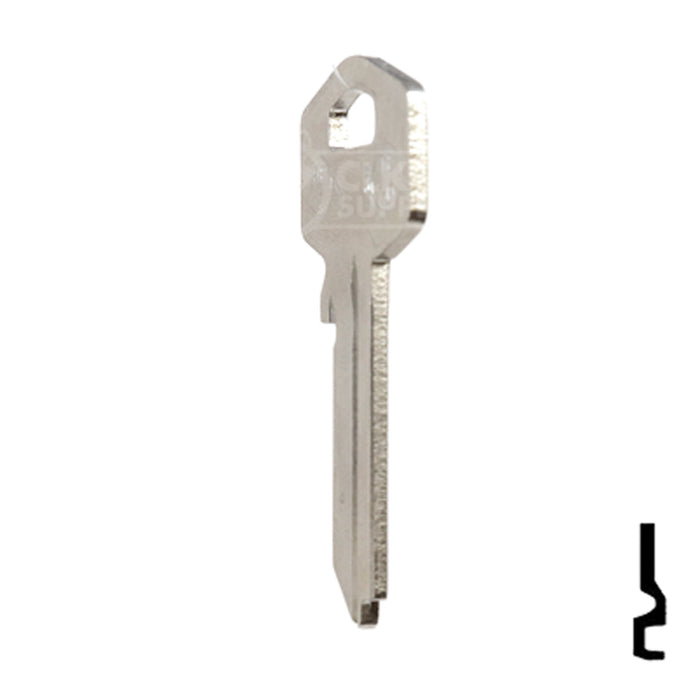 Uncut Key Blank | Harloc, Tesa | TE-7D, HR2 Residential-Commercial Key JMA USA